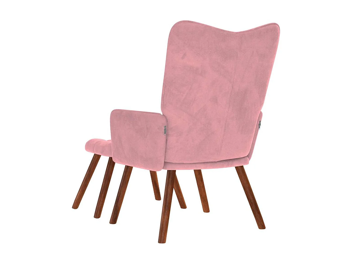 Sillón de relax | Silla de relax con reposapiés terciopelo rosa SHL5541