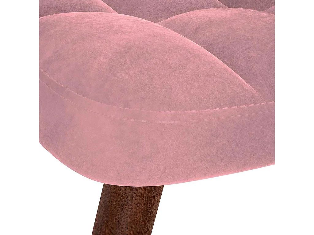 Sillón de relax | Silla de relax con reposapiés terciopelo rosa SHL5541