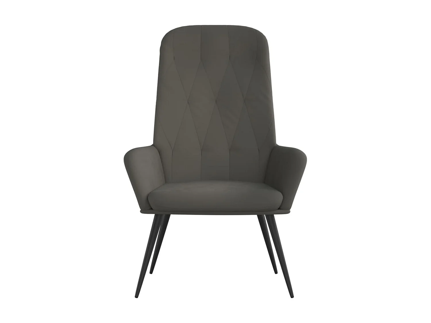 Relaxsessel | Lounge Sessel Dunkelgrau Samt SHL57123