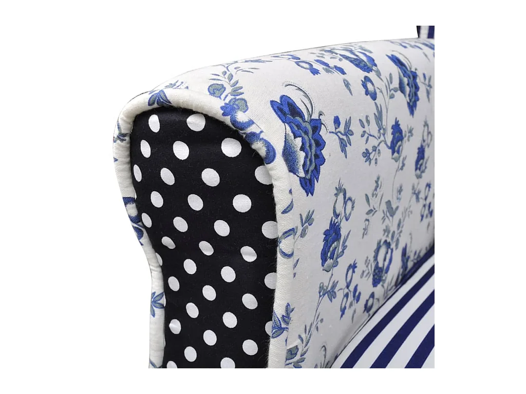 Sillón de salón | Silla Relax con diseño de retales de tela Patchwork SHL6513