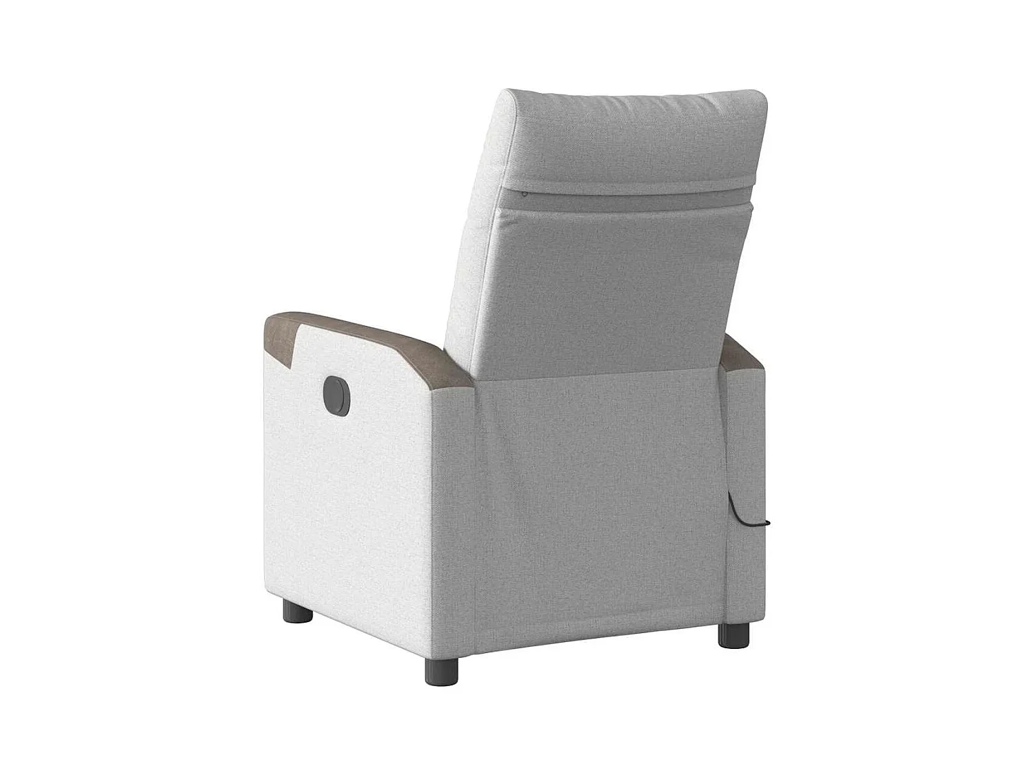 Fauteuil inclinable-Chaise de relax-Fauteuil de Massage gris nuage tissu SHL1051