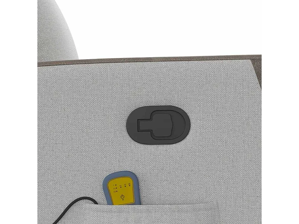 Fauteuil inclinable-Chaise de relax-Fauteuil de Massage gris nuage tissu SHL1051