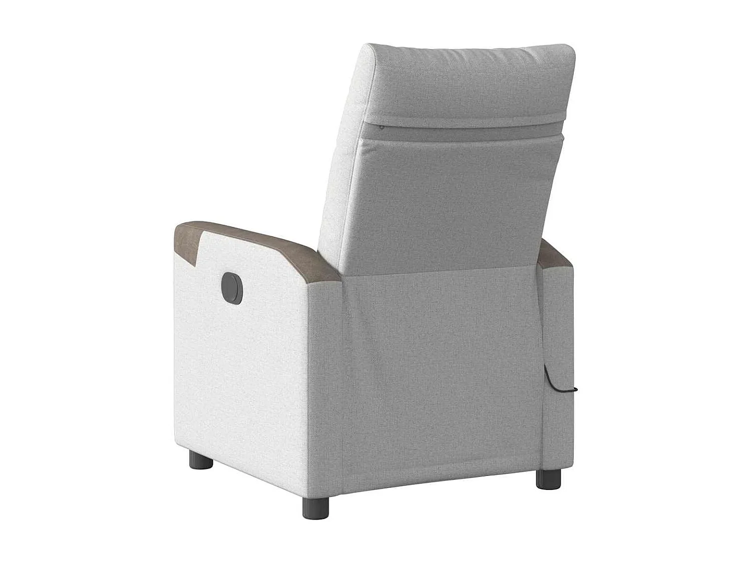 Fauteuil inclinable-Chaise de relax-Fauteuil de Massage gris nuage tissu SHL1051
