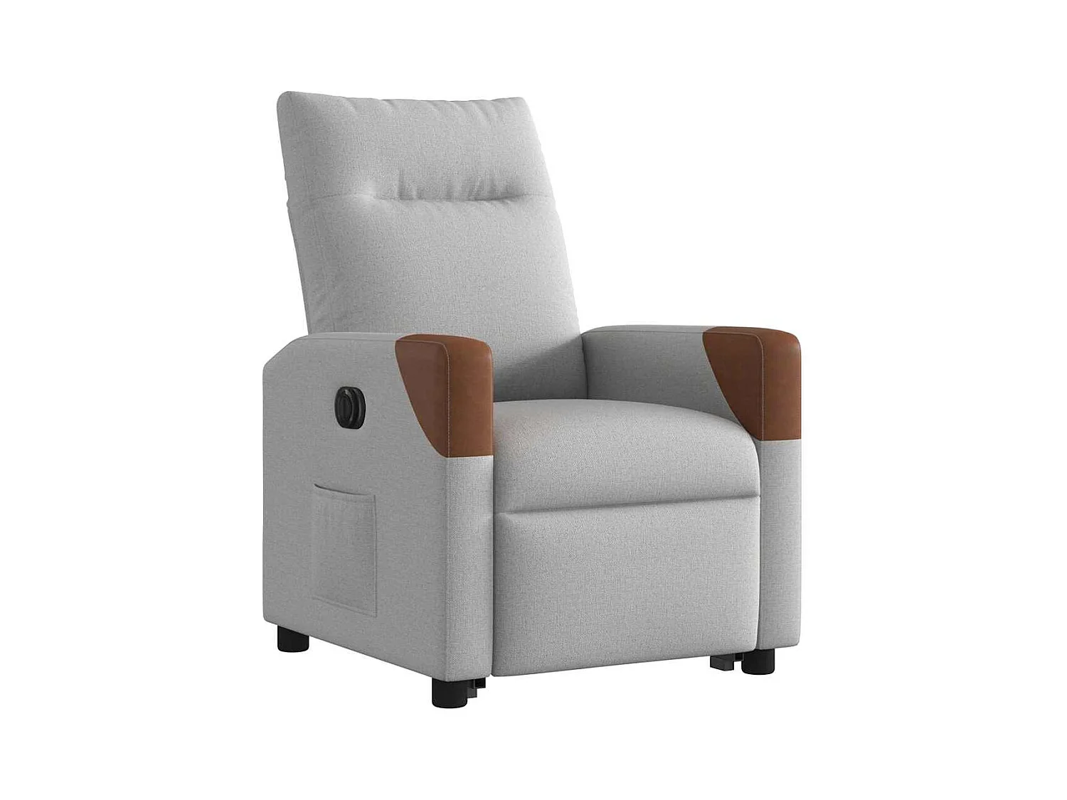 Fauteuil inclinable électrique-Chaise de relax-Fauteuil TV gris nuage tissu SHL2917