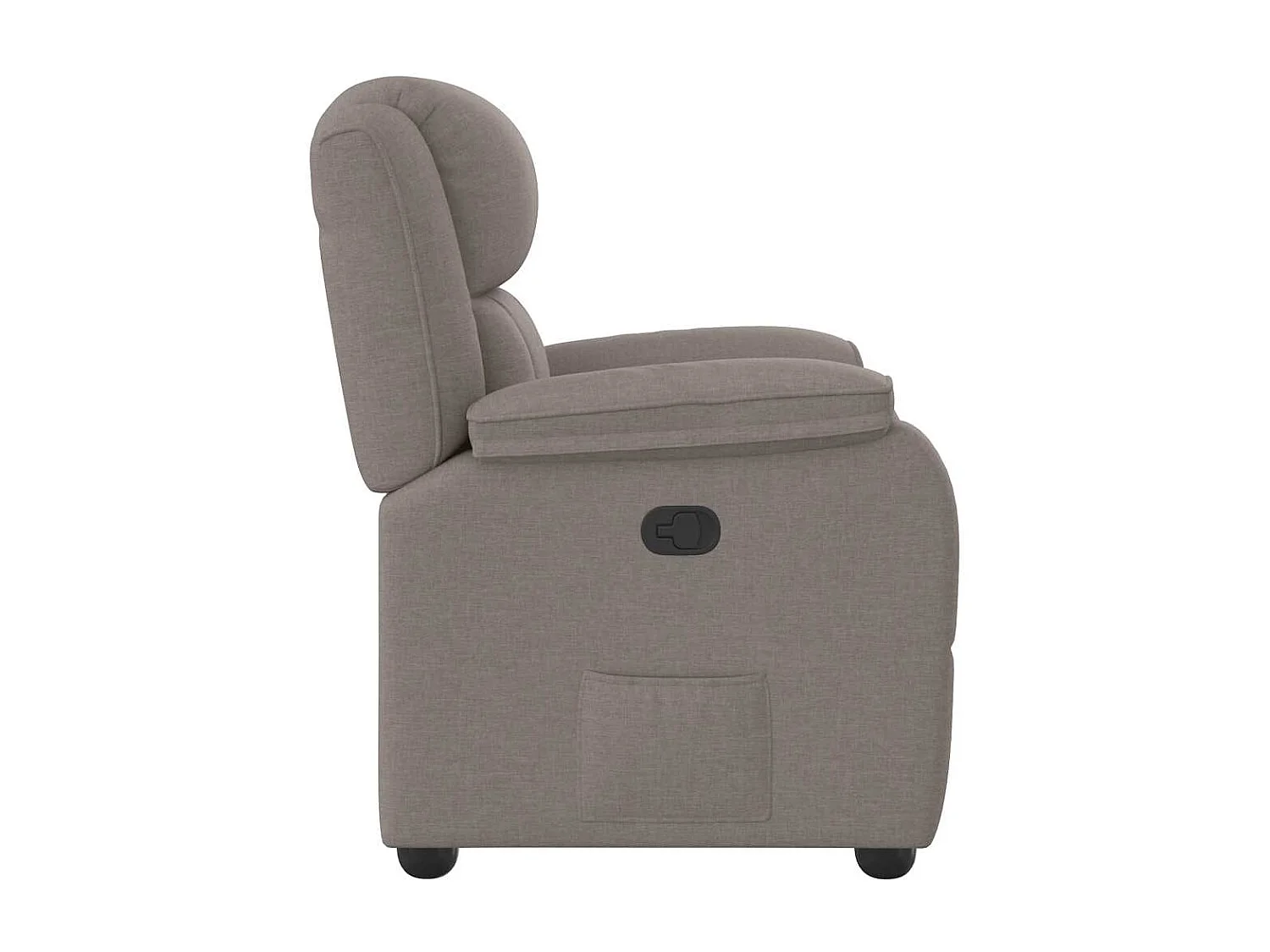 Fauteuil inclinable-Chaise de relax-Fauteuil TV Taupe Tissu SHL4506