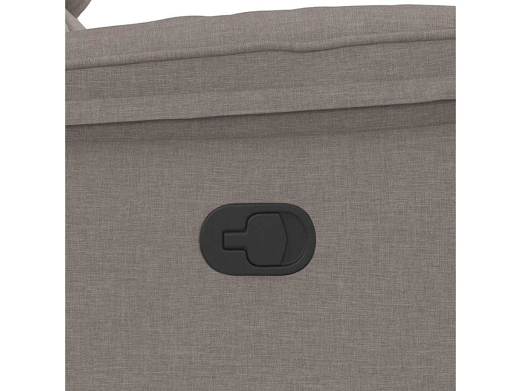 Fauteuil inclinable-Chaise de relax-Fauteuil TV Taupe Tissu SHL4506