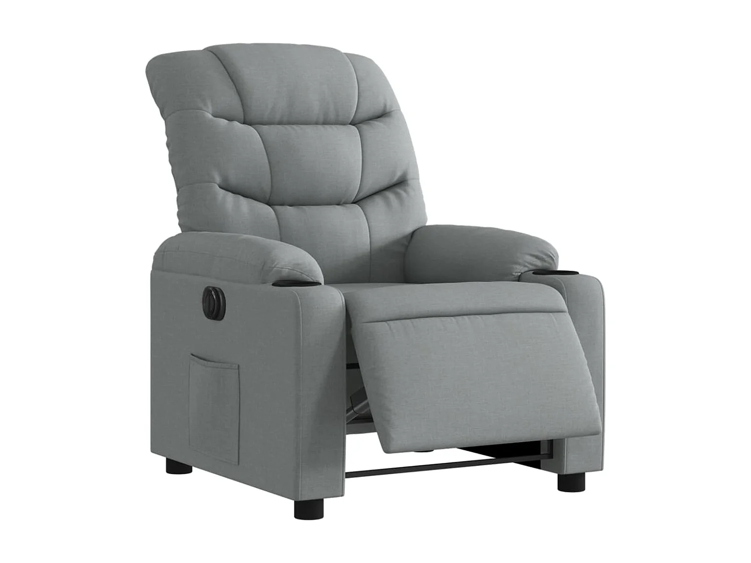 Fauteuil inclinable électrique-Chaise de relax-Fauteuil salon Gris clair Tissu SHL1491