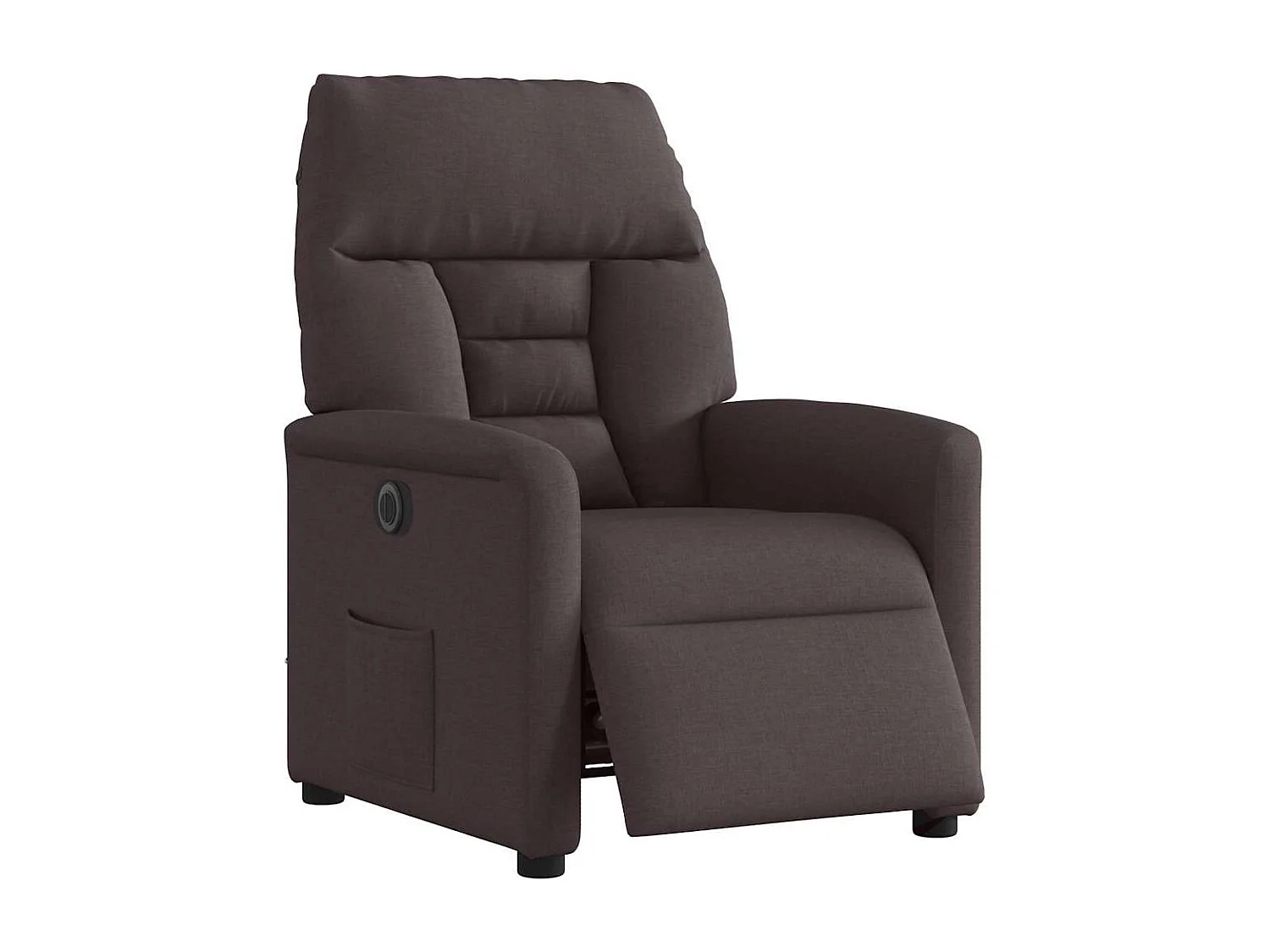 Fauteuil inclinable électrique-Chaise de relax-Fauteuil TV Marron foncé Tissu SHL2129