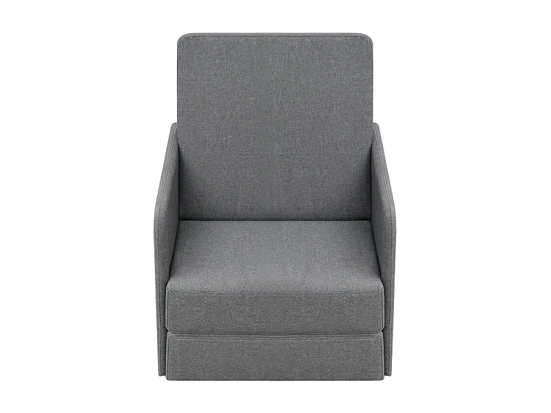Sillón convertible tela gris claro SHL8486