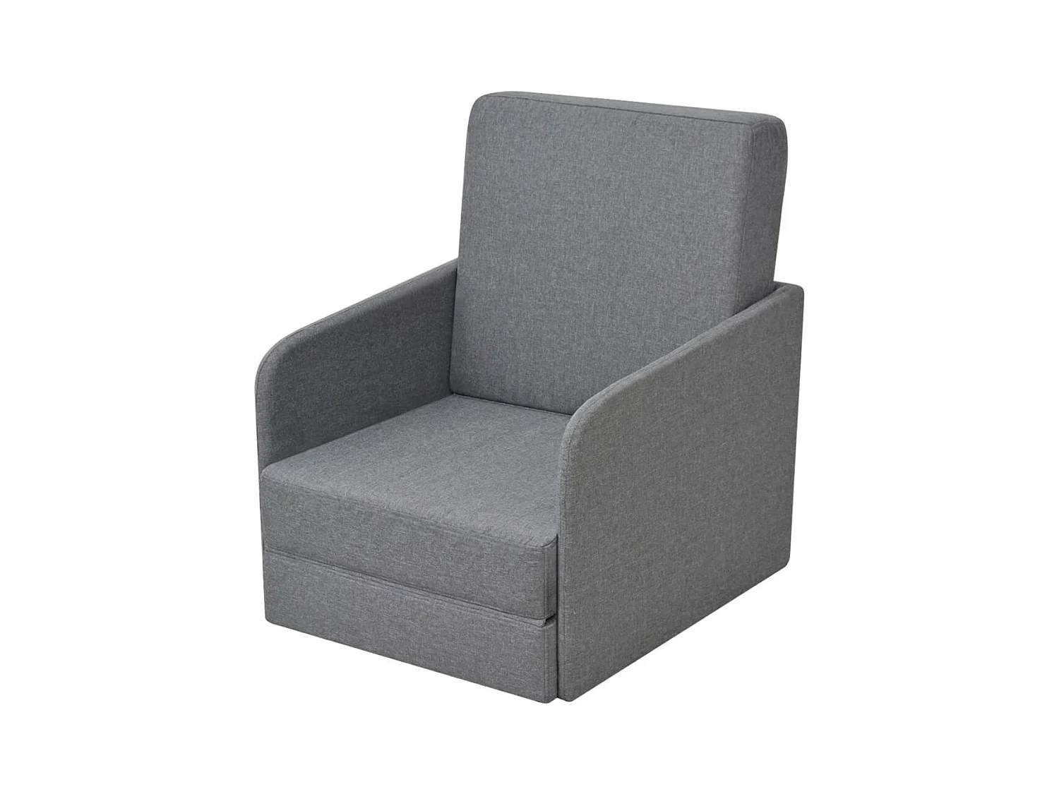 Sillón convertible tela gris claro SHL8486