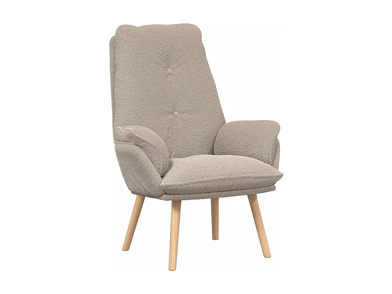 Sillón de relax | Silla Relax | Sillón de salón Gris claro 69x74x93 cm tela SHL7022