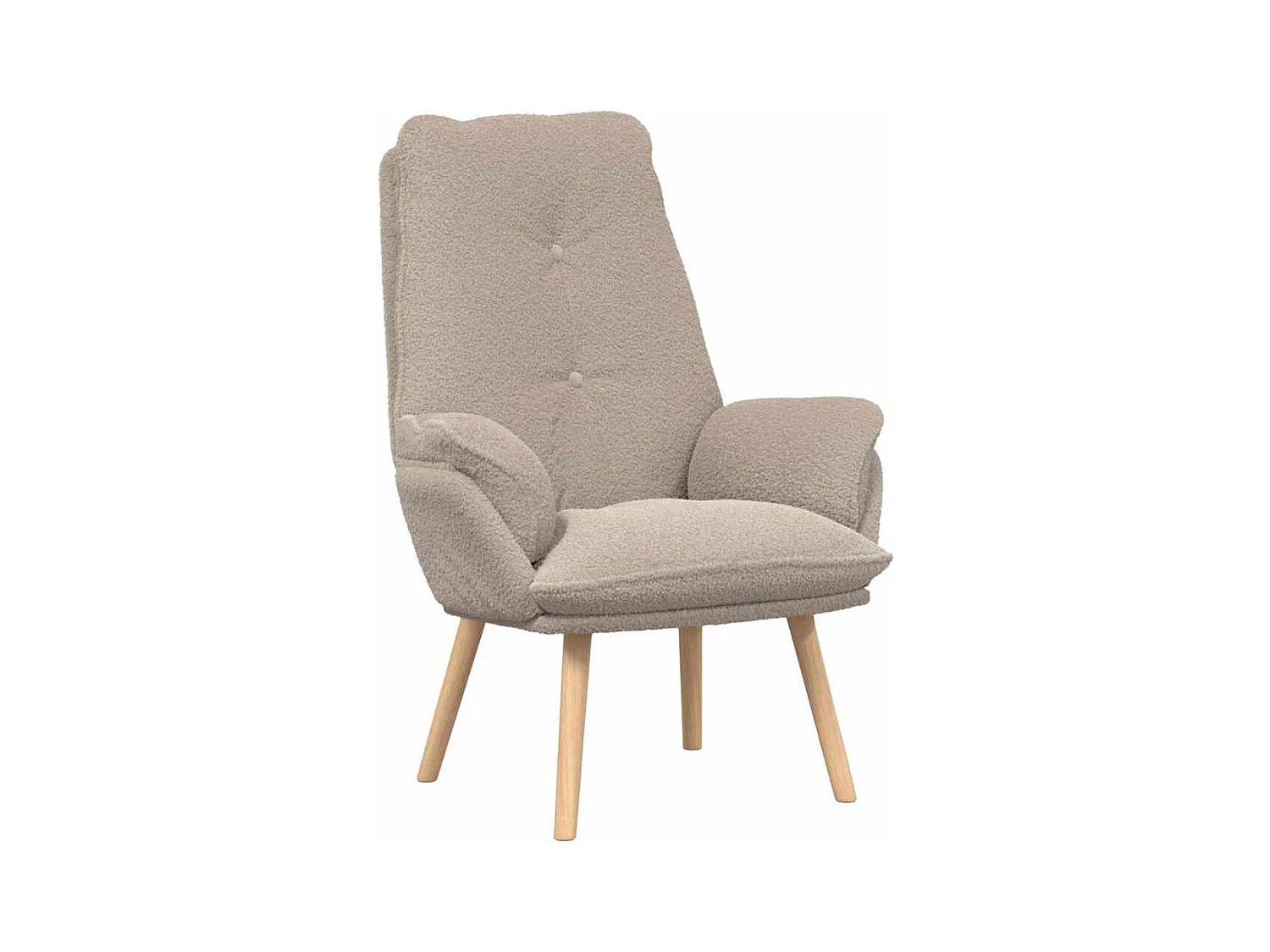 Sillón de relax | Silla Relax | Sillón de salón Gris claro 69x74x93 cm tela SHL7022