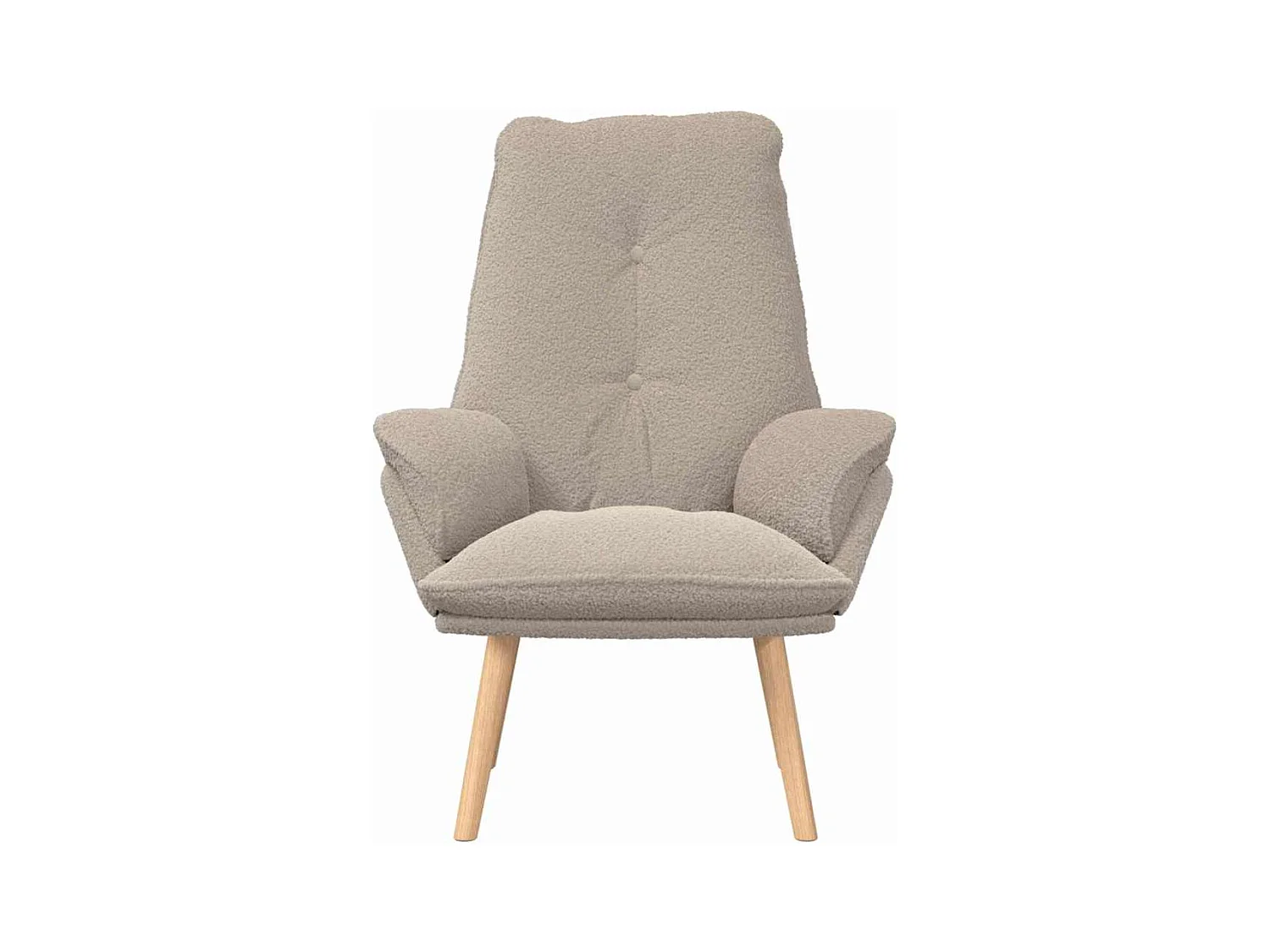 Sillón de relax | Silla Relax | Sillón de salón Gris claro 69x74x93 cm tela SHL7022