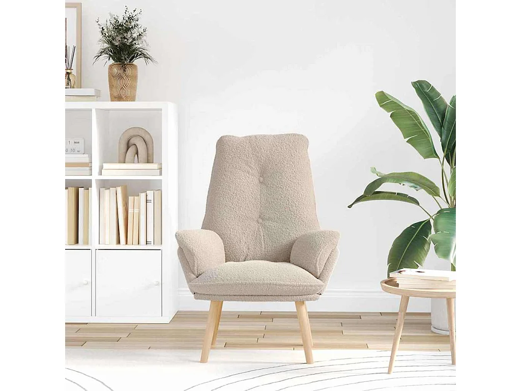 Fauteuil Salon-Chaise de relax Gris clair 69x74x93 cm tissu SHL4045