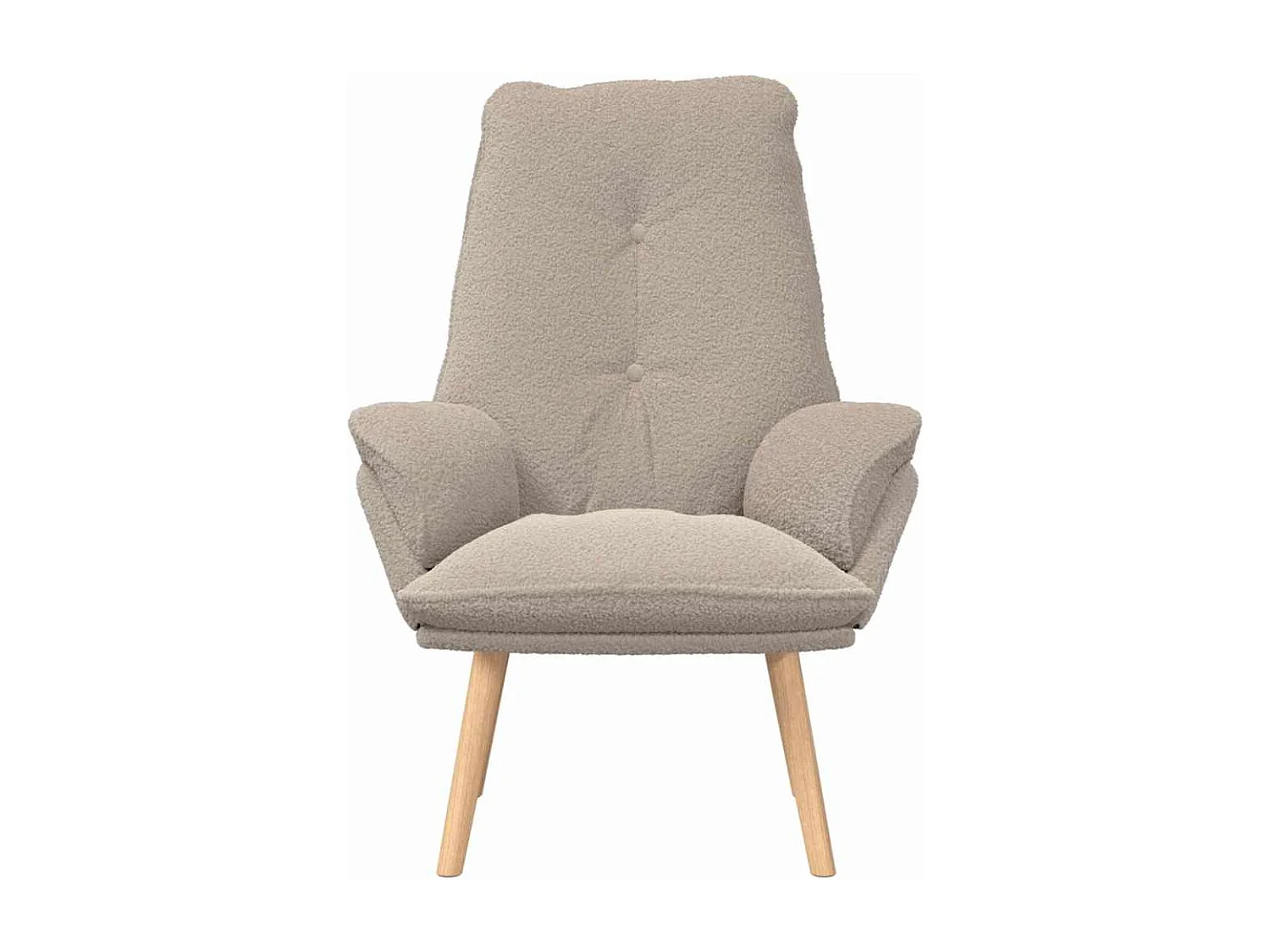 Fauteuil Salon-Chaise de relax Gris clair 69x74x93 cm tissu SHL4045