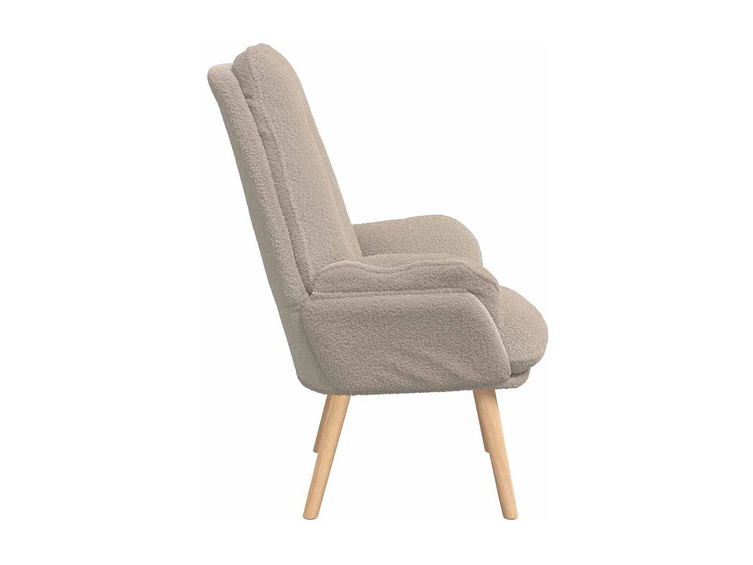 Fauteuil Salon-Chaise de relax Gris clair 69x74x93 cm tissu SHL4045