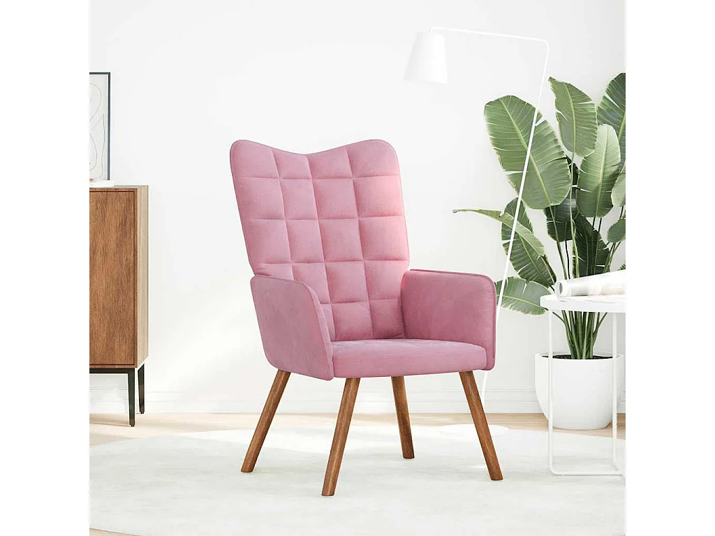 Relaxsessel-Lounge Sessel indoor Rosa Samt SHL59764