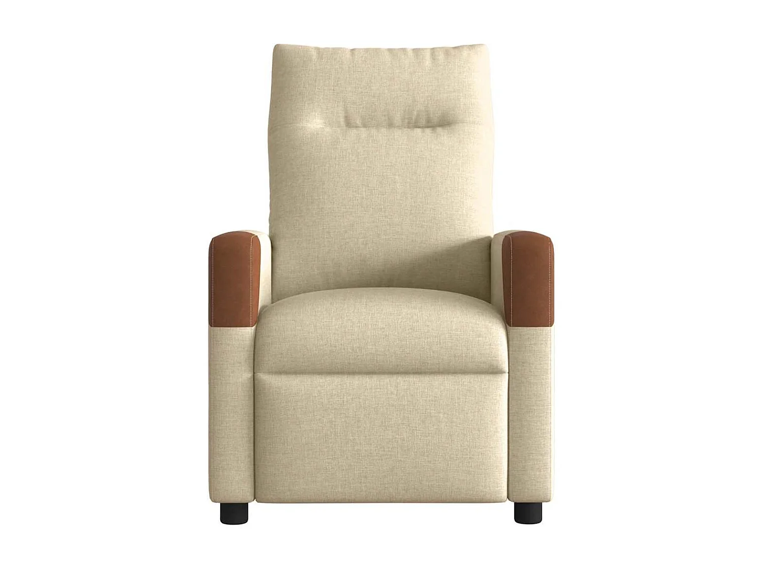 Fauteuil inclinable électrique-Chaise de relax-Fauteuil TV Crème Tissu SHL4340