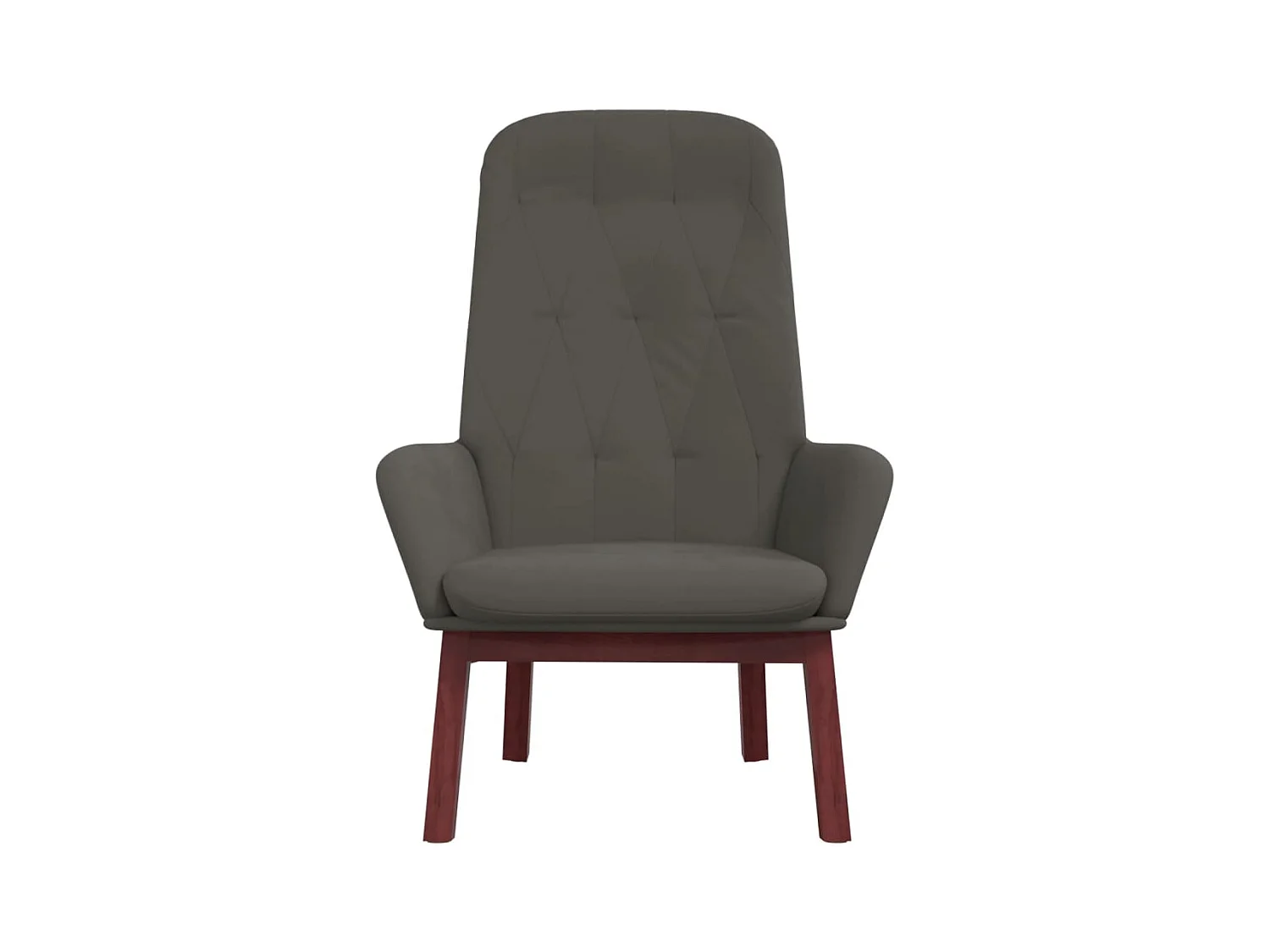 Poltrona | Cadeira Relax veludo cinzento-escuro SHL826379