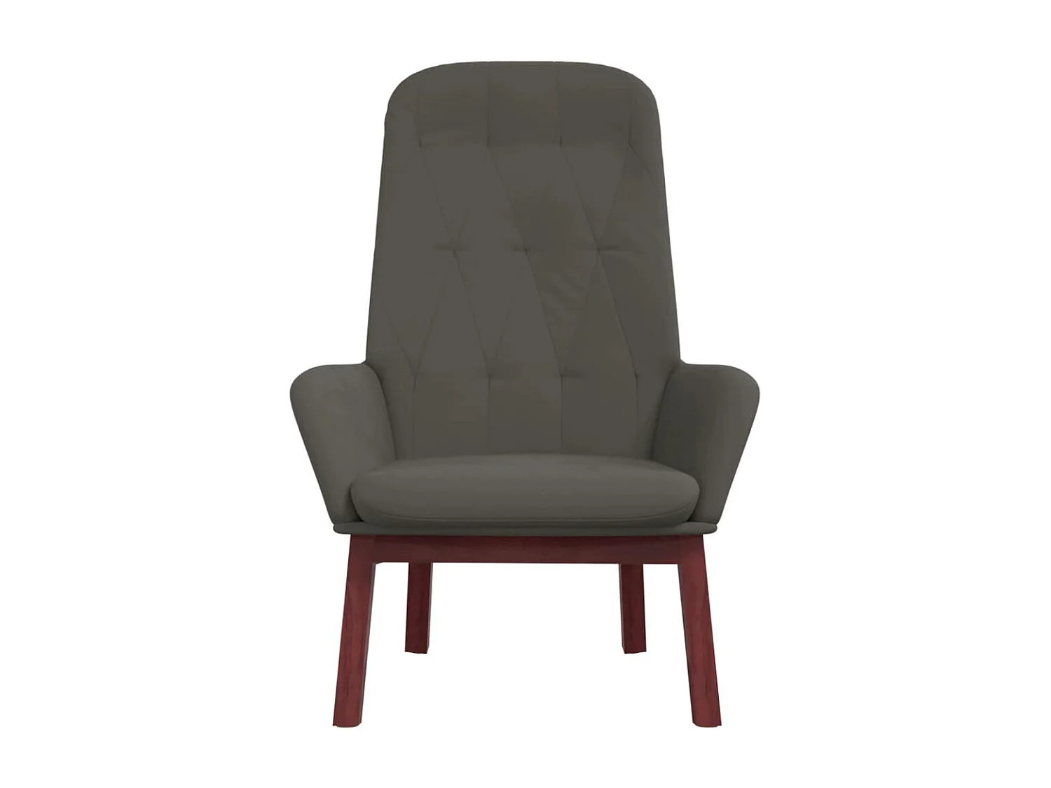 Sillón de relax | Silla de relax de terciopelo gris oscuro SHL2516