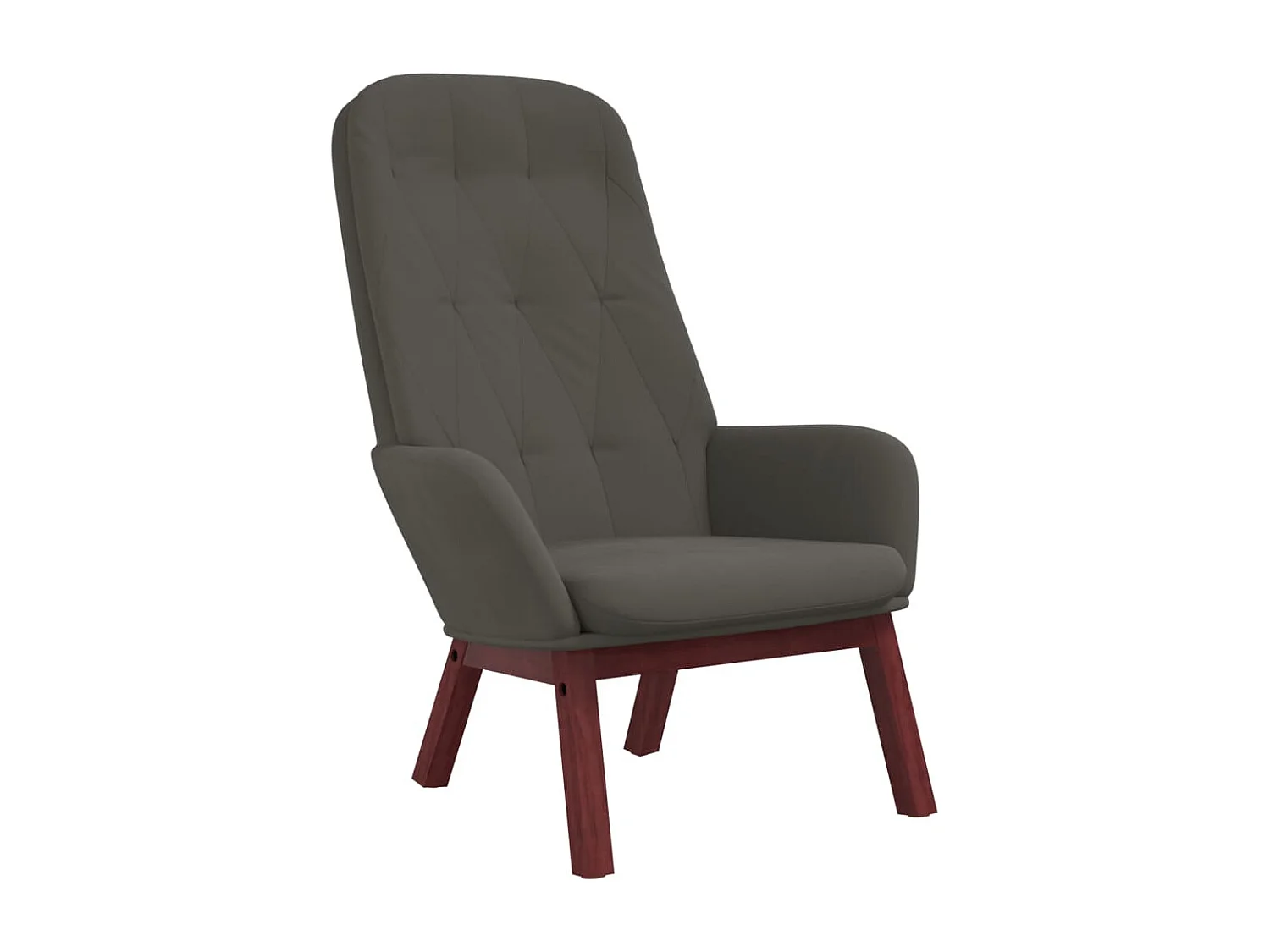 Relaxsessel | Lounge Sessel Dunkelgrau Samt SHL66610