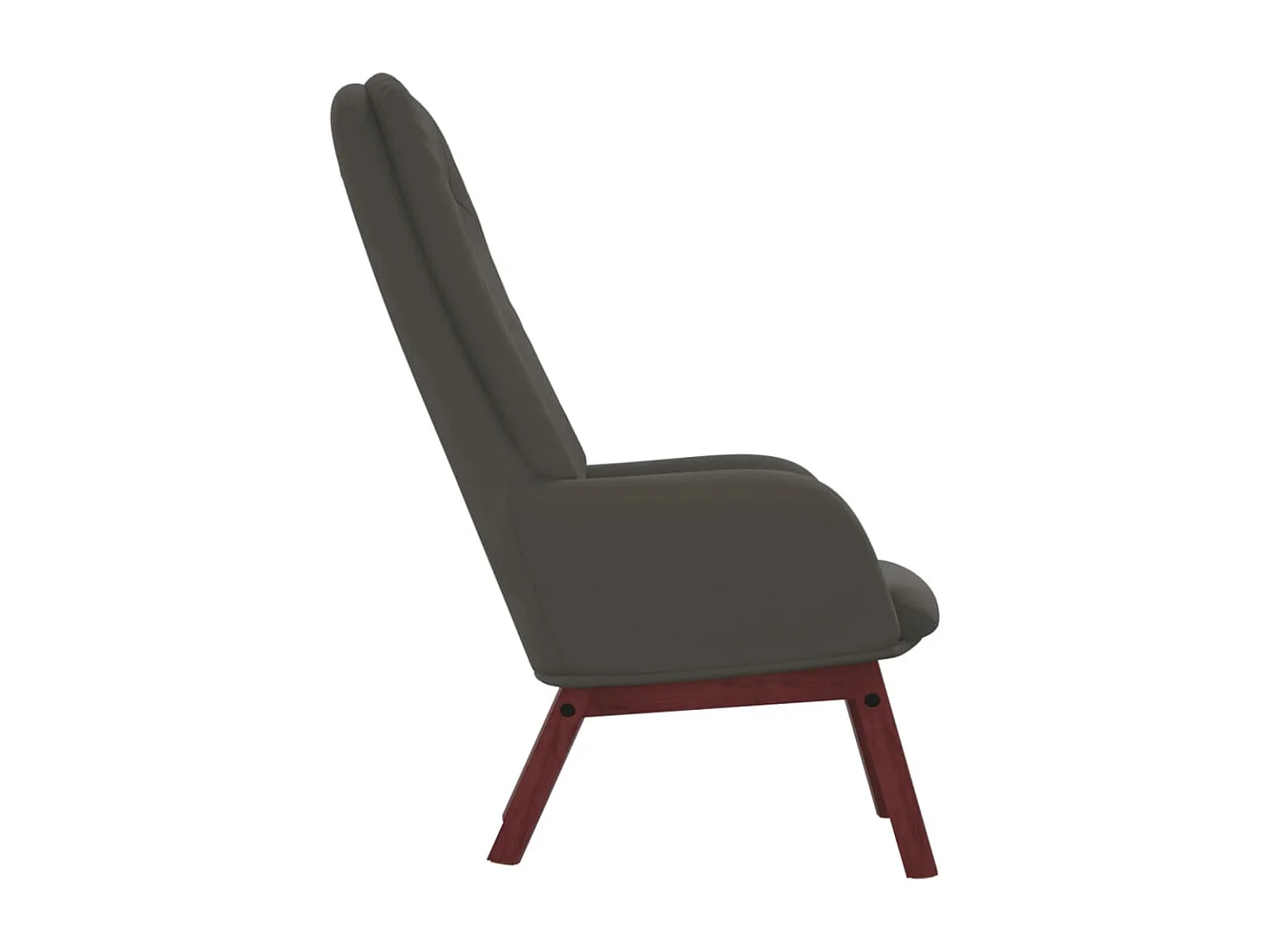 Relaxsessel | Lounge Sessel Dunkelgrau Samt SHL66610