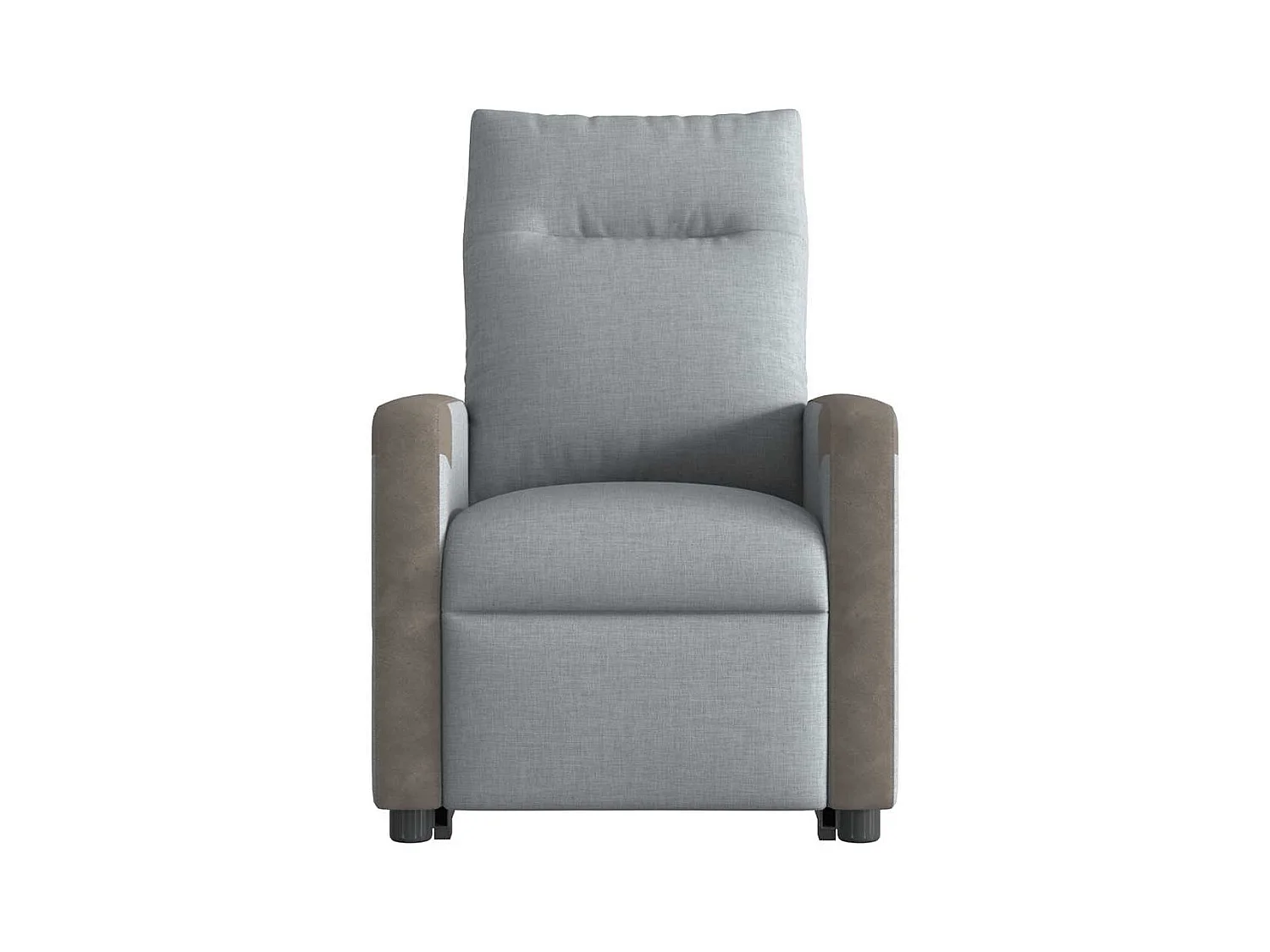 Sillón de salón | Silla | Sillón de masaje reclinable de pie de tela gris claro SHL4803