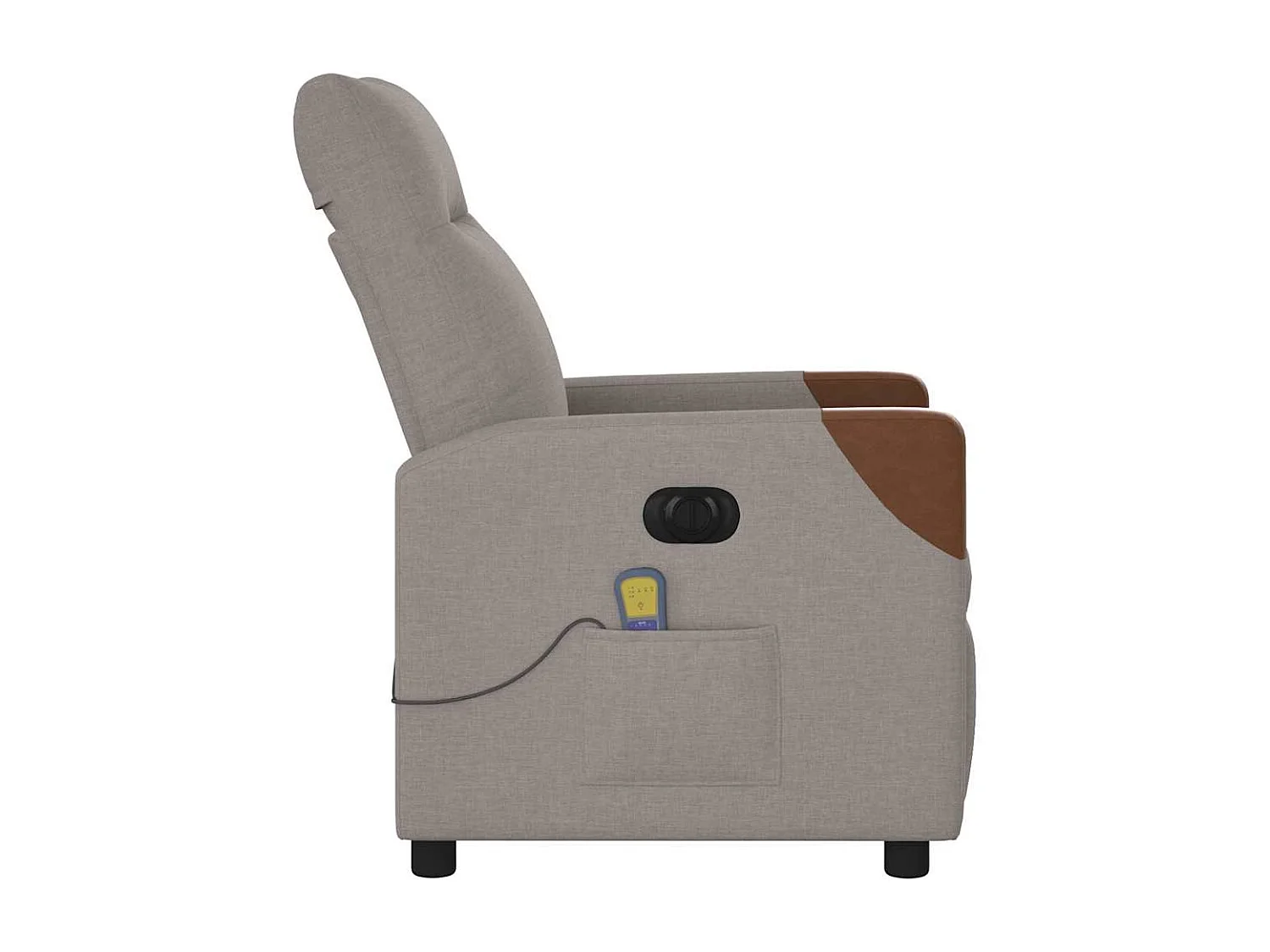 Sillón de relax | Sillón reclinable de masaje eléctrico tela gris taupe SHL7317