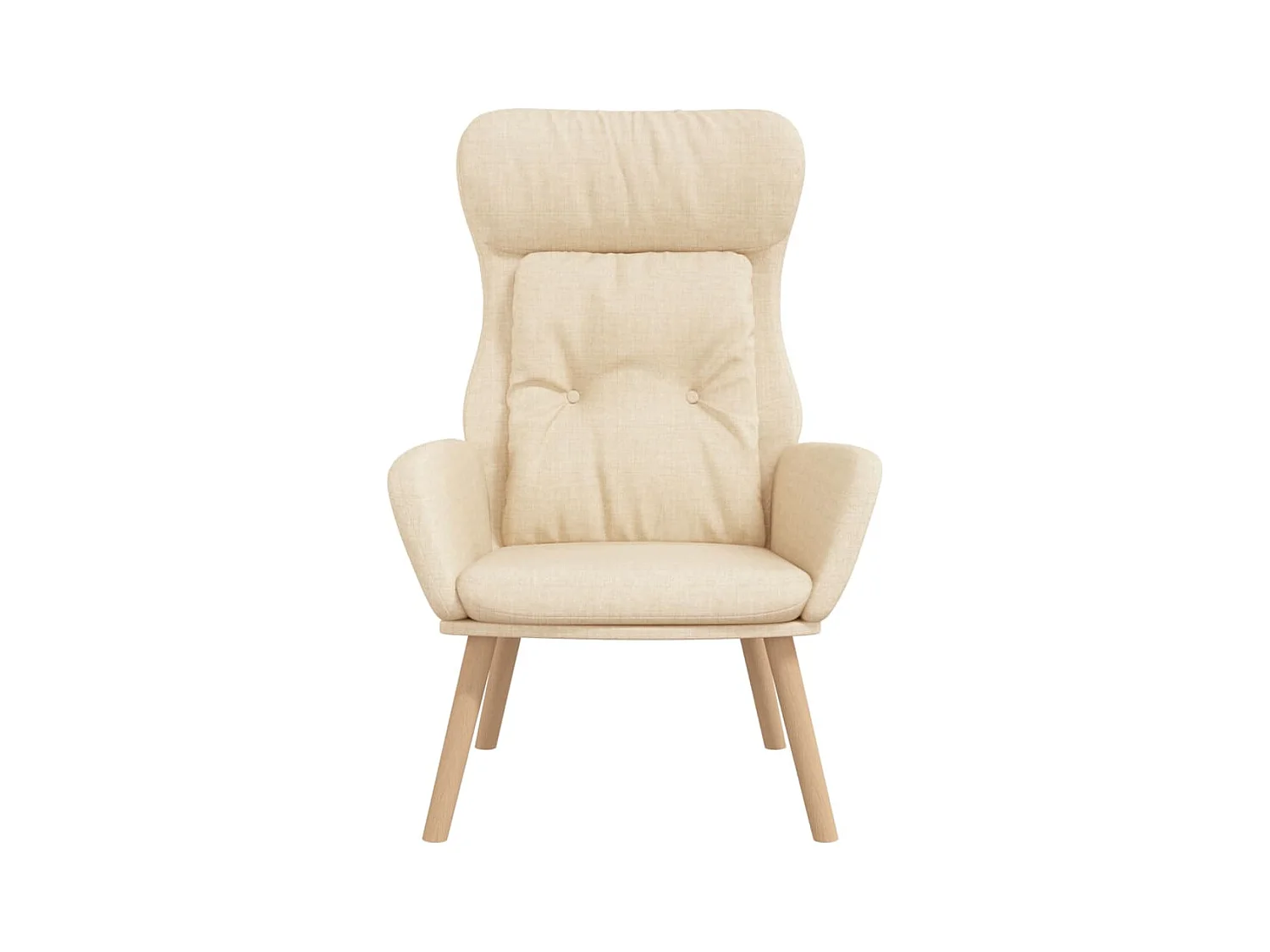 Sillón de relax | Silla de relax de tela color crema SHL9842