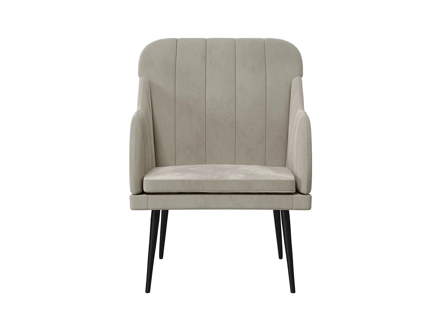 Fauteuil de salon-Fauteuil relax Gris clair 63x76x80 cm Velours SHL3121