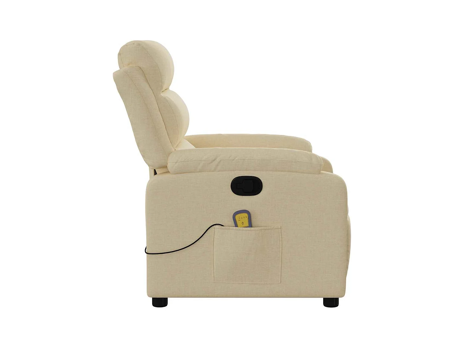 Sillón de salón | Silla | Sillón de masaje reclinable de tela crema SHL8258