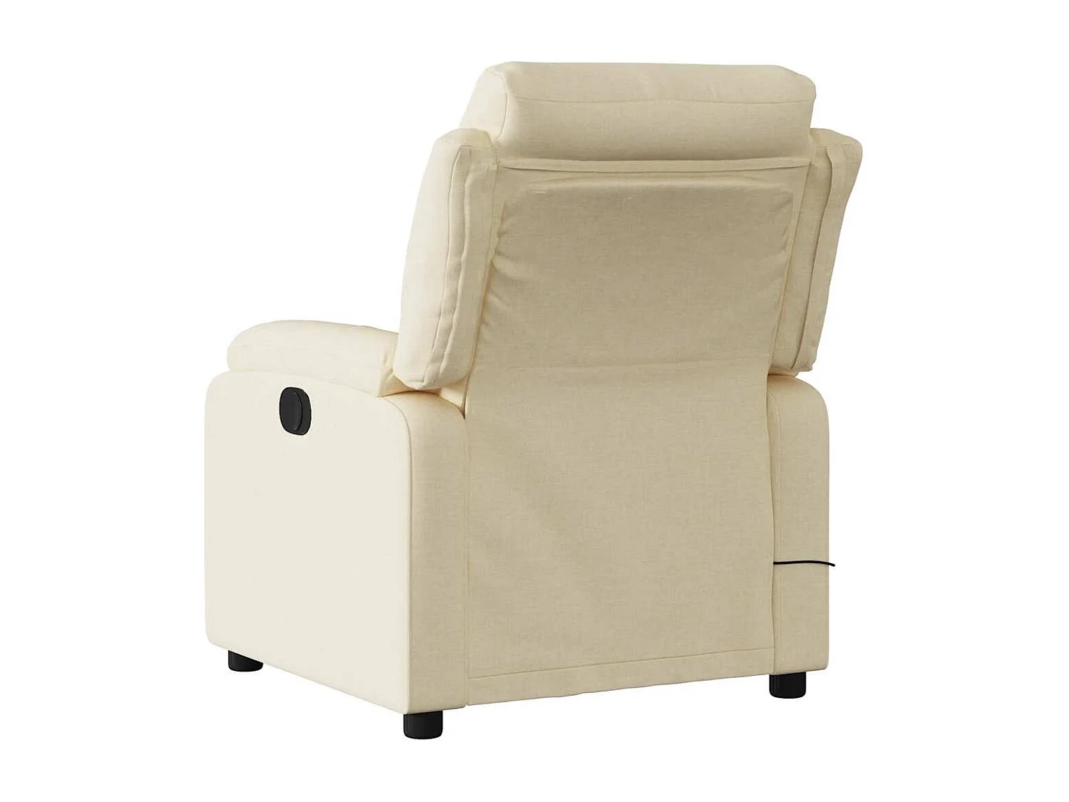 Fauteuil inclinable-Chaise de relax-Fauteuil de Massage Crème Tissu SHL1547