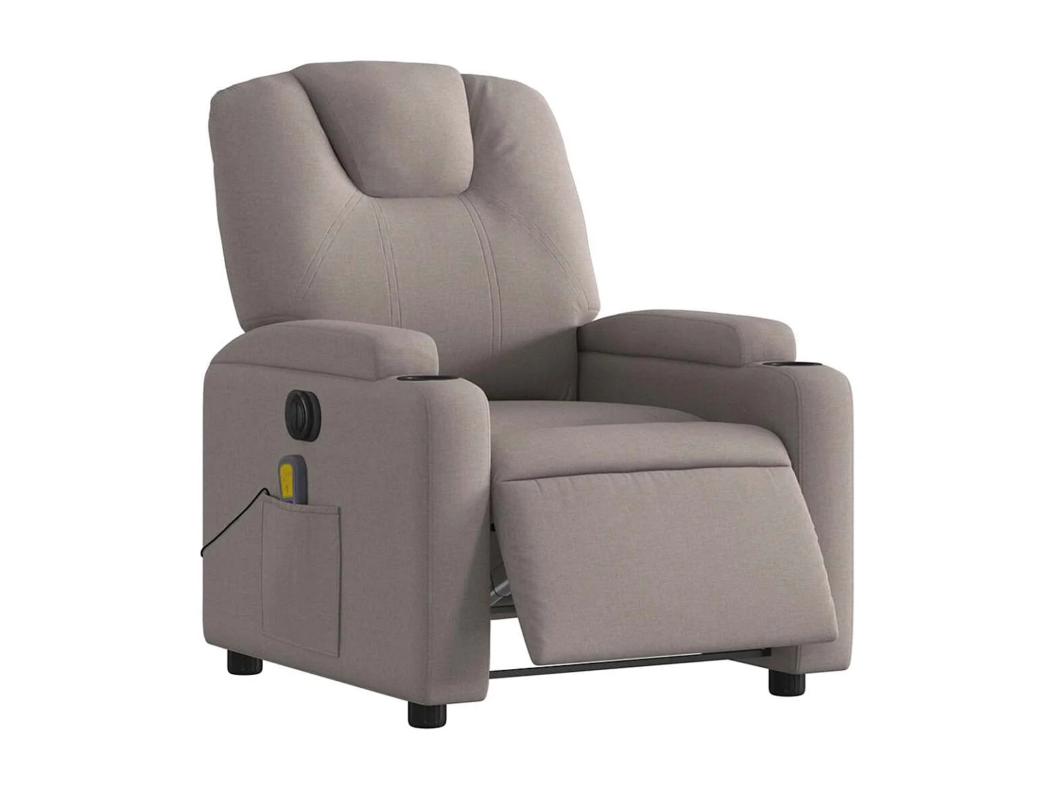 Massagesessel Elektrisch | Relaxsessel indoor Taupe Stoff SHL80358