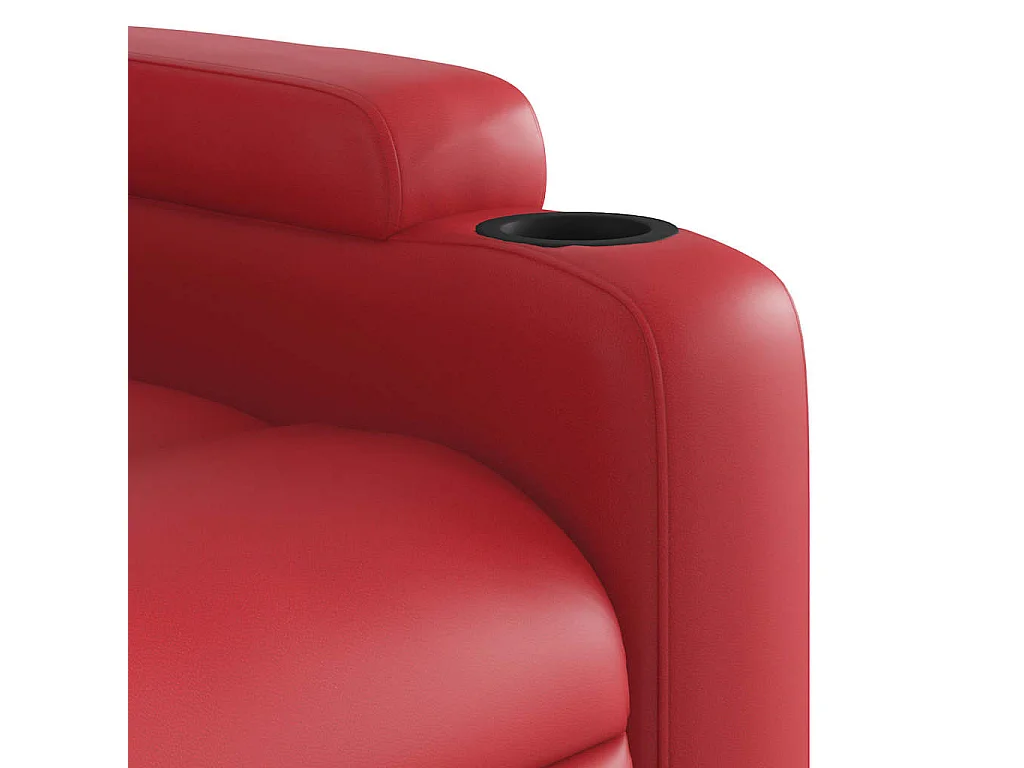 Massagesessel Elektrisch | Relaxsessel indoor Rot Kunstleder SHL32708