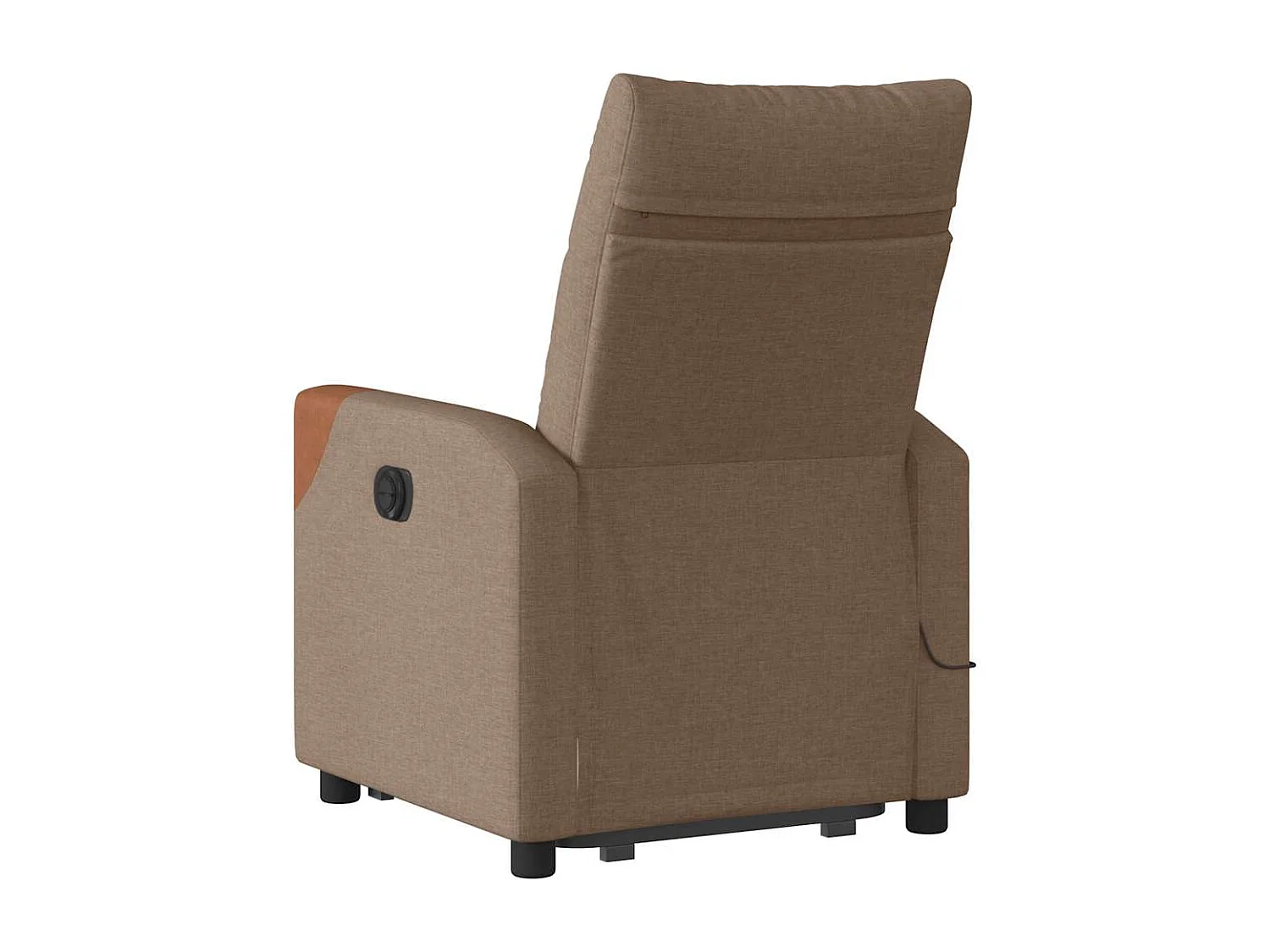 Silla de masaje reclinable de pie de tela marrón SHL9775