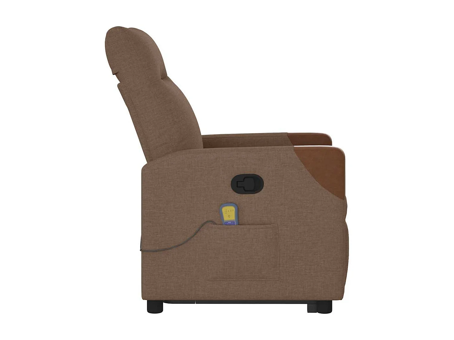 Fauteuil inclinable-Chaise de relax-Fauteuil de Massage Marron Tissu SHL1103