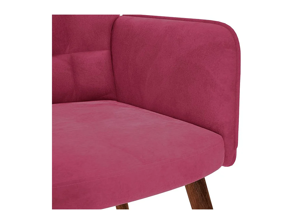 Fauteuil de Salon-Chaise de relaxation moderne Rouge bordeaux Velours SHL3580