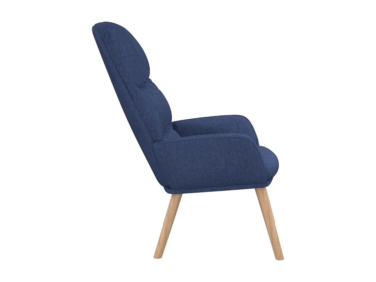 Chaise de relaxation-Fauteuil de Salon Bleu Tissu SHL1097