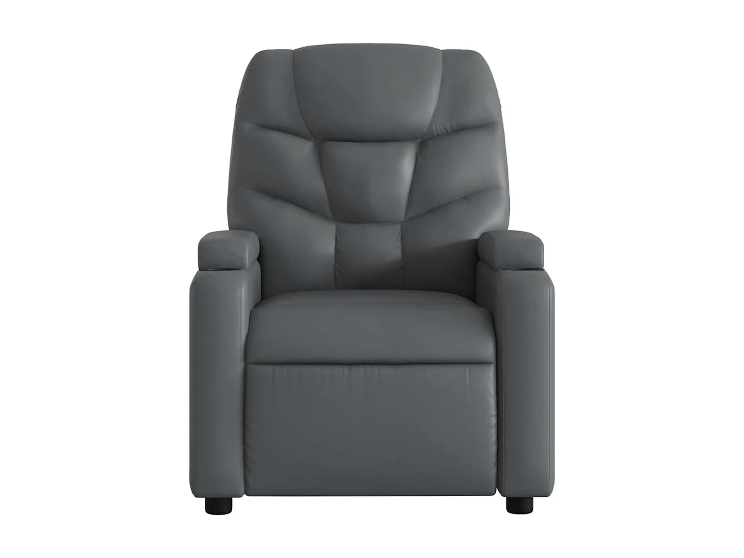 Sillón de salón | Silla | Sillón de masaje reclinable eléctrico cuero sintético gris SHL3554