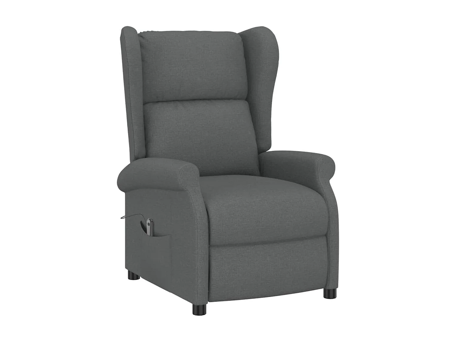 Fauteuil inclinable électrique-Chaise de relax à oreilles gris foncé tissu SHL3211