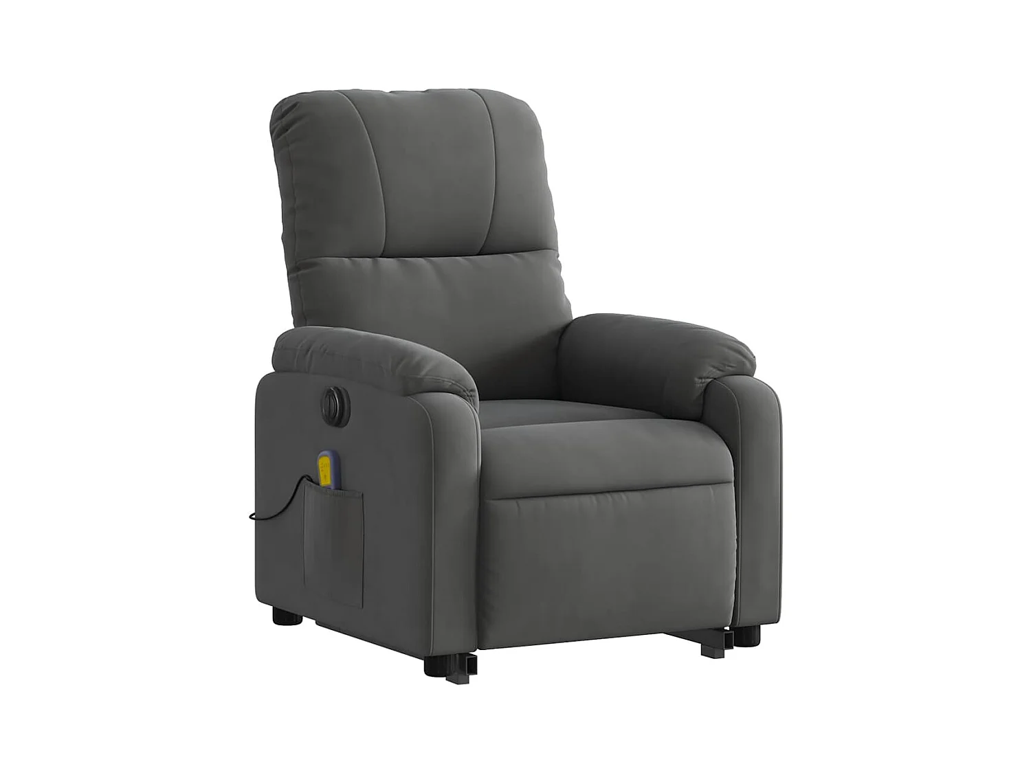 Sillón de salón | Silla | Sillón masaje eléctrico reclinable elevable tela gris oscuro SHL7263