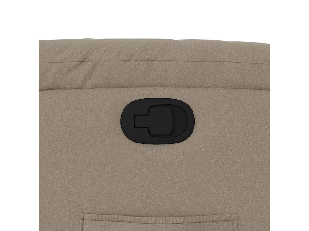 Fauteuil inclinable-Chaise-Fauteuil salon Cappuccino Similicuir SHL950