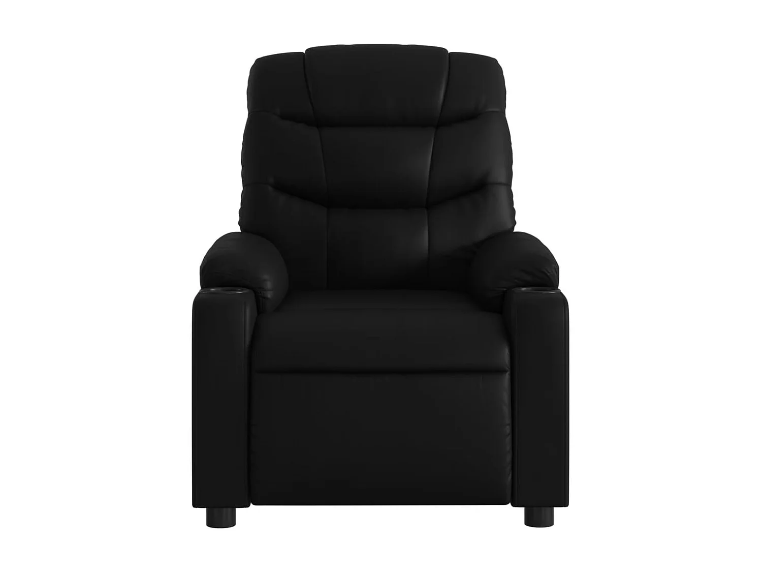 Fauteuil inclinable électrique-Chaise de relax-Fauteuil salon Noir Similicuir SHL4382