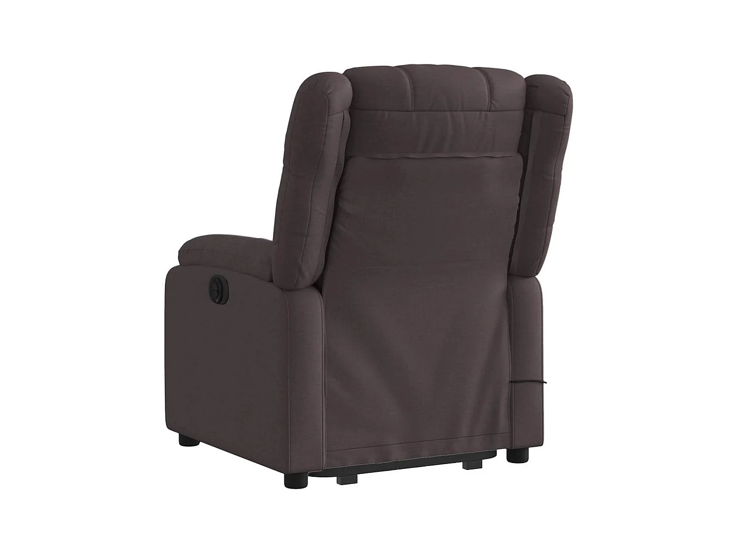 Silla de masaje reclinable de pie de tela marrón oscuro SHL2335