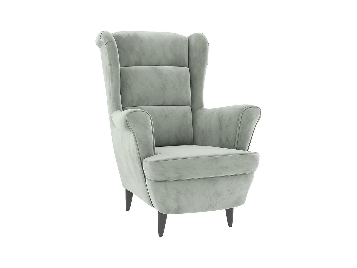 Sillón de salón | Silla de relax | Sillón de terciopelo gris claro SHL6815