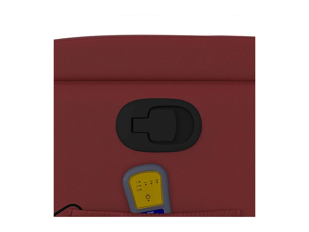 Sillón de salón | Silla | Sillón de masaje reclinable cuero sintético rojo tinto SHL2402