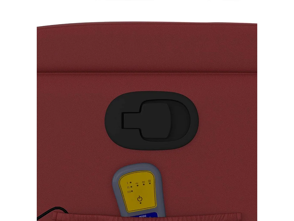 Fauteuil inclinable-Chaise de relax-Fauteuil de Massage Rouge bordeaux Similicuir SHL3842