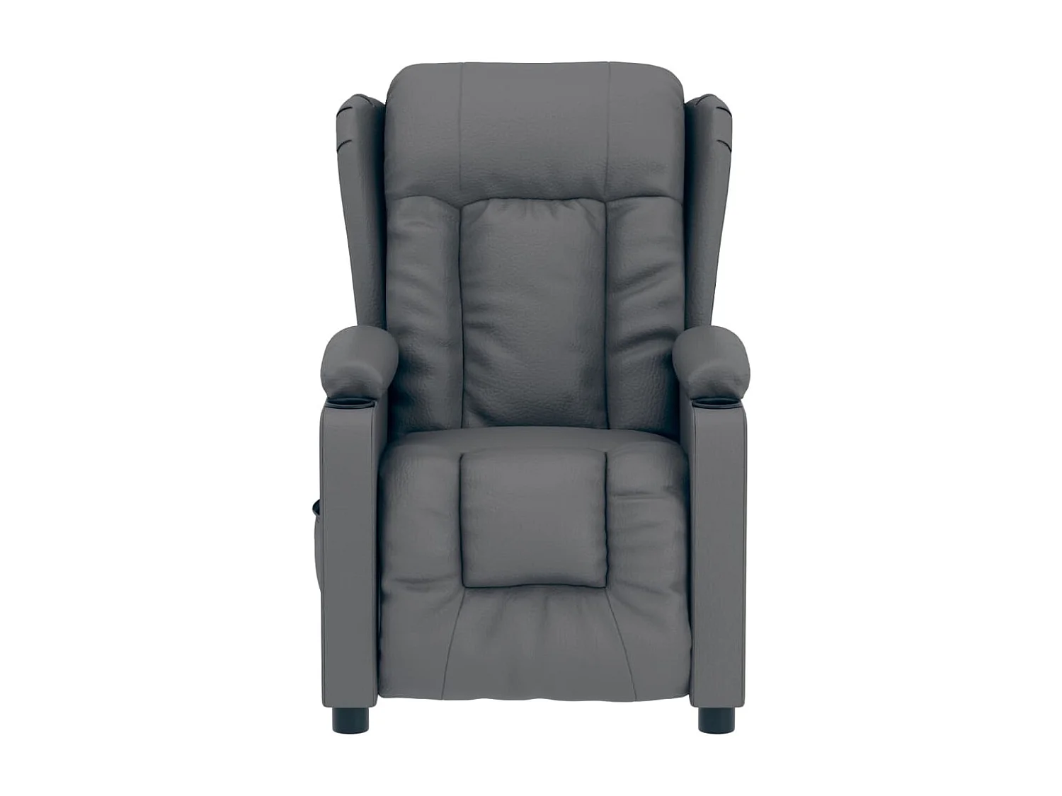 Poltrona Confortável | Poltrona reclinável elétrica couro artificial cinzento SHL303257