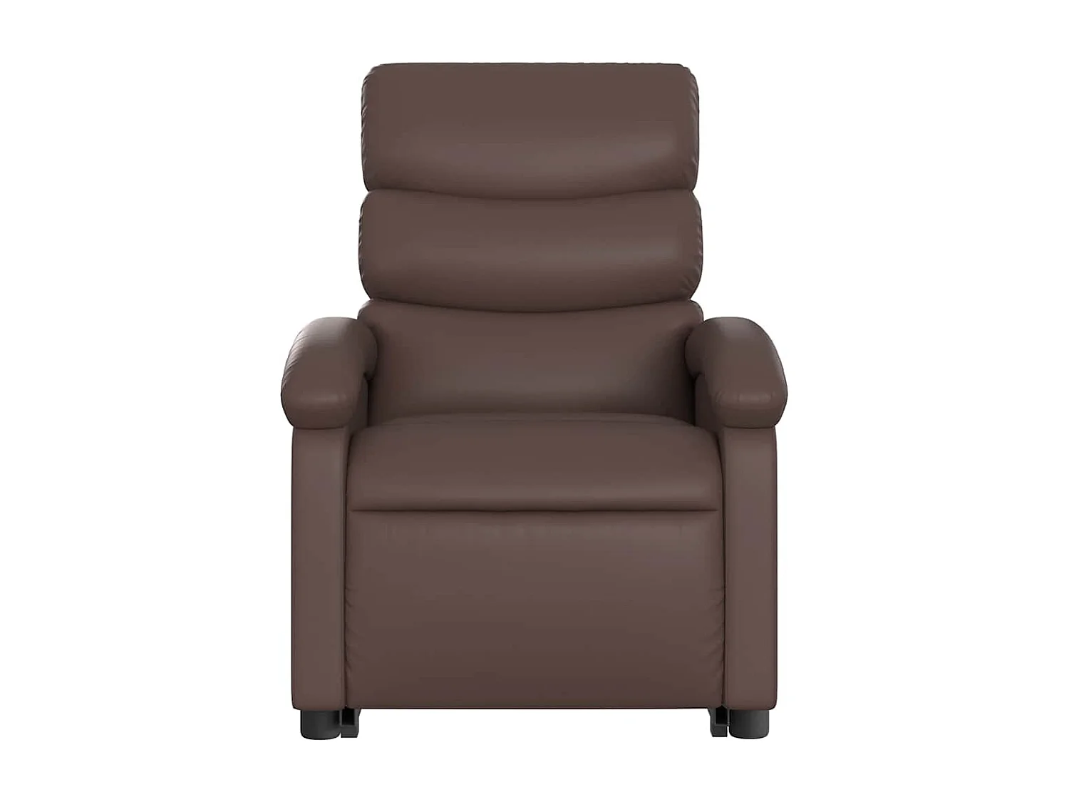 Massagesessel mit Aufstehhilfe | Relaxsessel Braun Kunstleder SHL30263