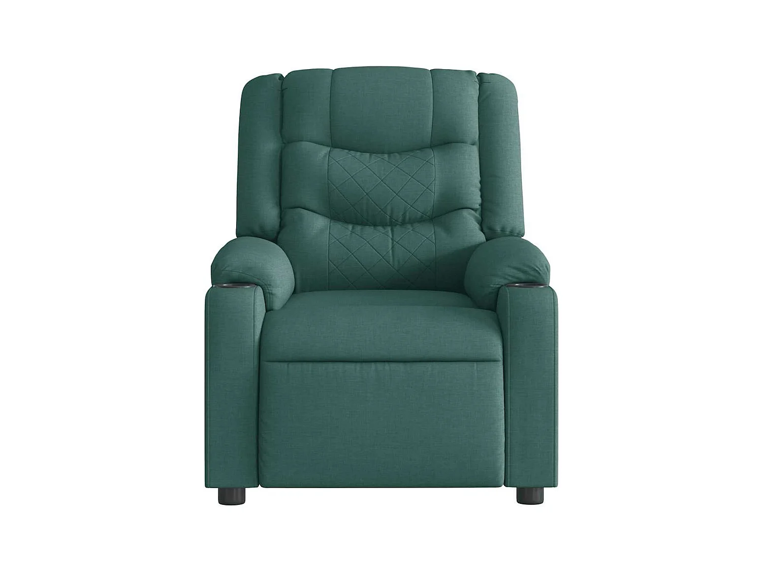Sillón de relax | Sillón reclinable de masaje eléctrico tela verde oscuro SHL2840
